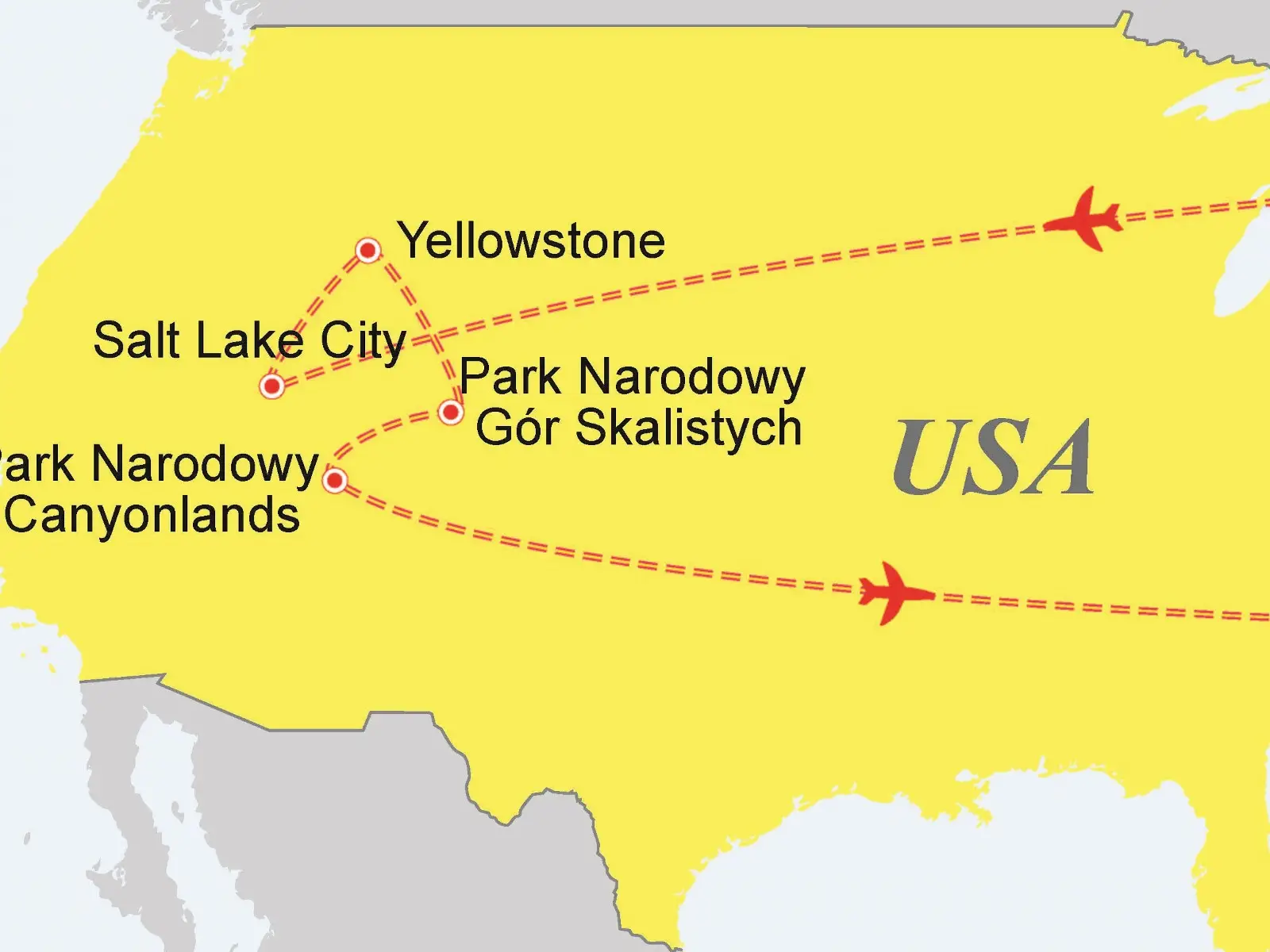 USA - Sze Parkw Narodowych USA