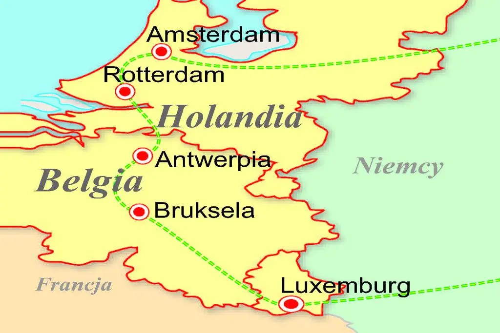 Luksemburg, Belgia, Holandia - Podbj Beneluxu