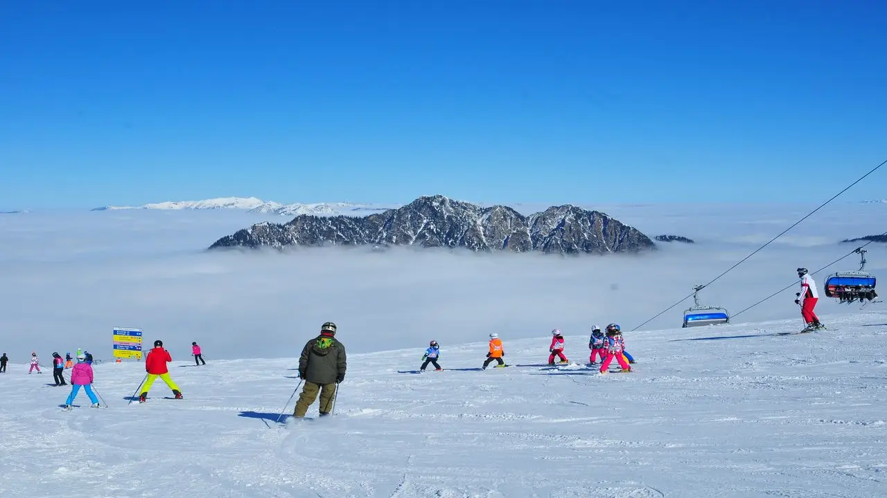 Austria - Kanzelhohe - ob�z narciarski