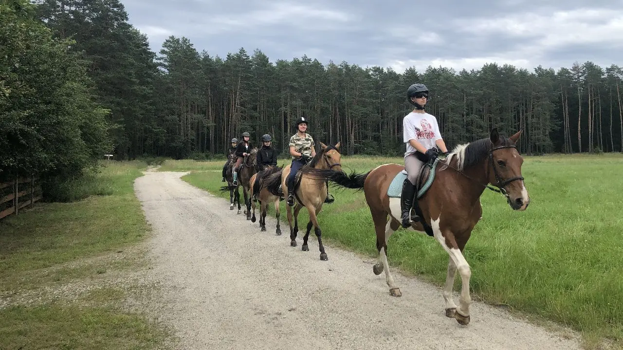 Opolszczyzna Bory Niemodliskie - studencki rajd konny