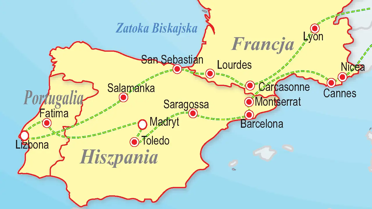Francja, Hiszpania, Portugalia - S�oneczna Iberiada (HB)