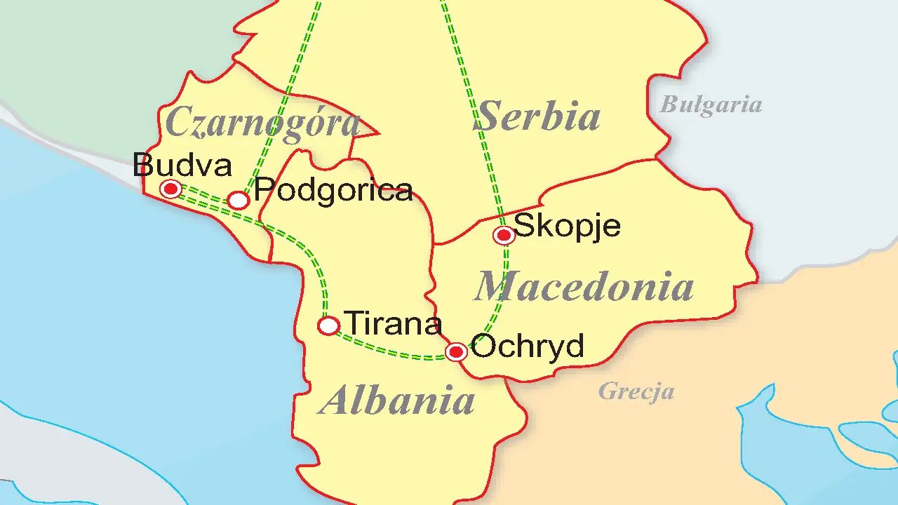 Serbia, Czarnog�ra, Macedonia, Albania - Egzotyczne Ba�kany