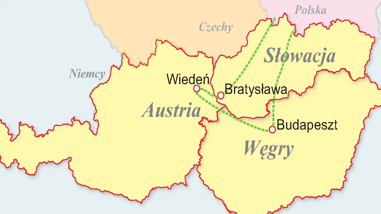 W�gry, Austria, S�owacja - Trzy stolice (HB)
