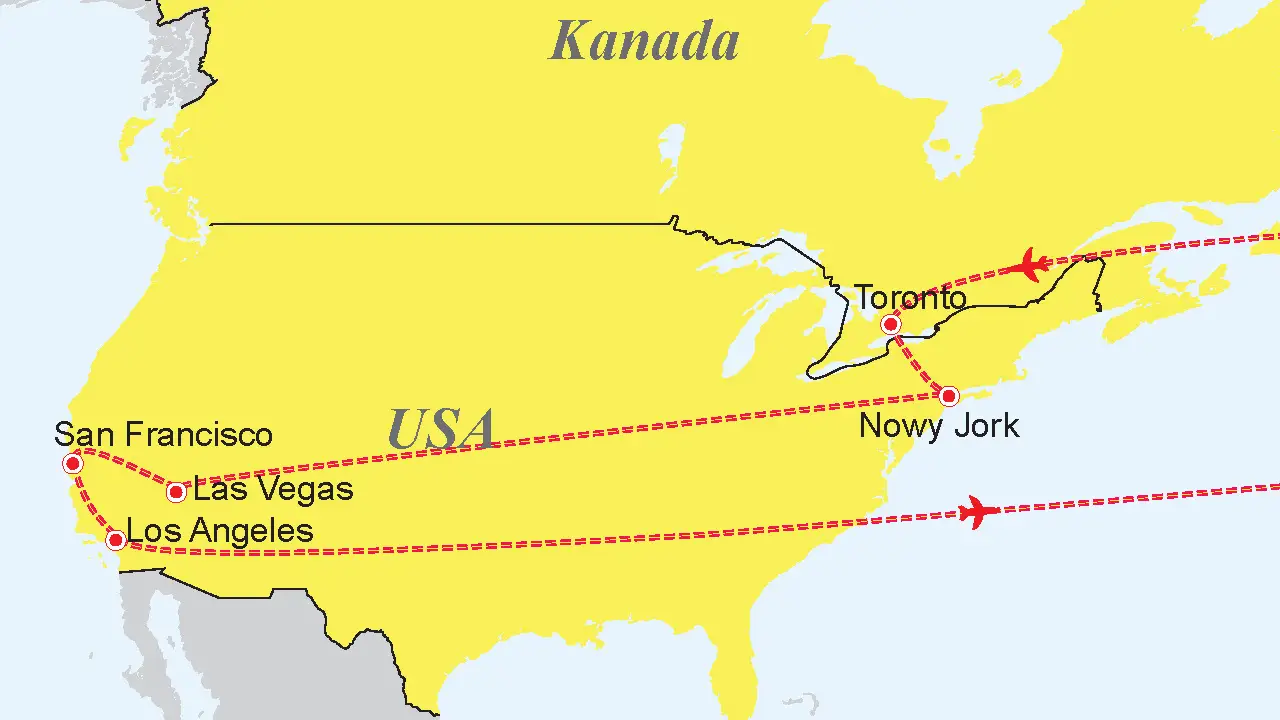 Kanada, USA - Dwie strony Ameryki P�nocnej