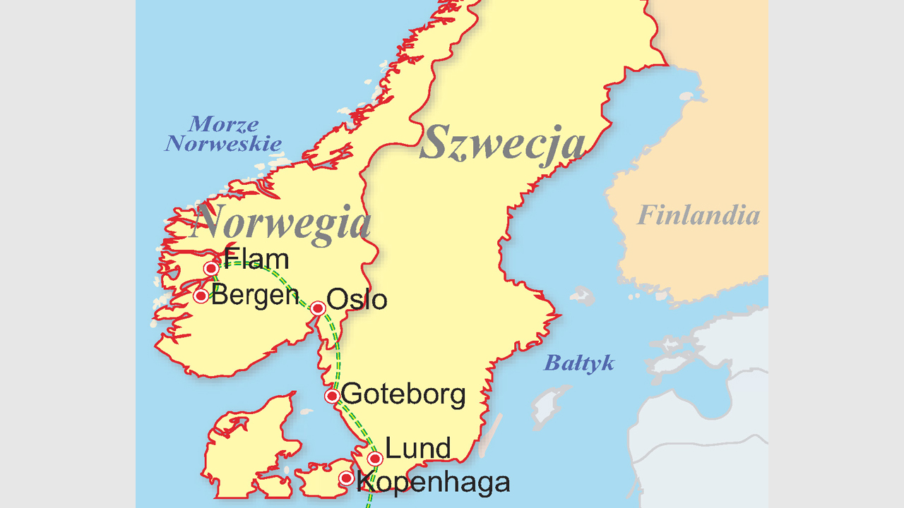 Szwecja, Norwegia, Dania - Kraina fiordw