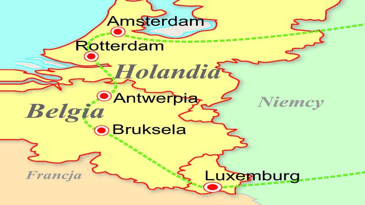 Luksemburg, Belgia, Holandia - Podbj Beneluxu