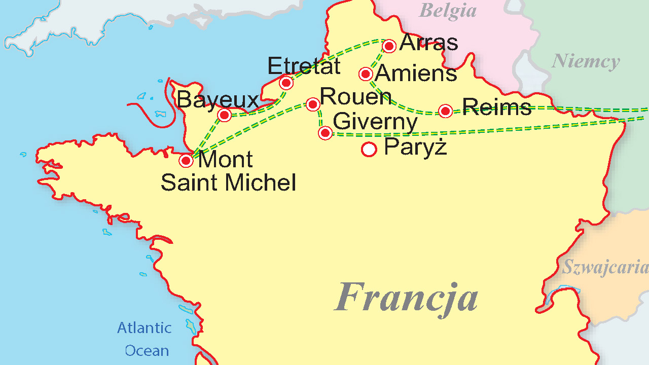 Francja - Szampania - Pikardia - Normandia