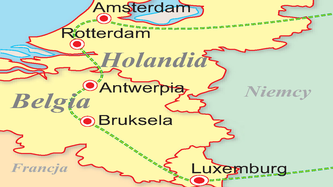 Luksemburg, Belgia, Holandia - Podb�j Beneluxu