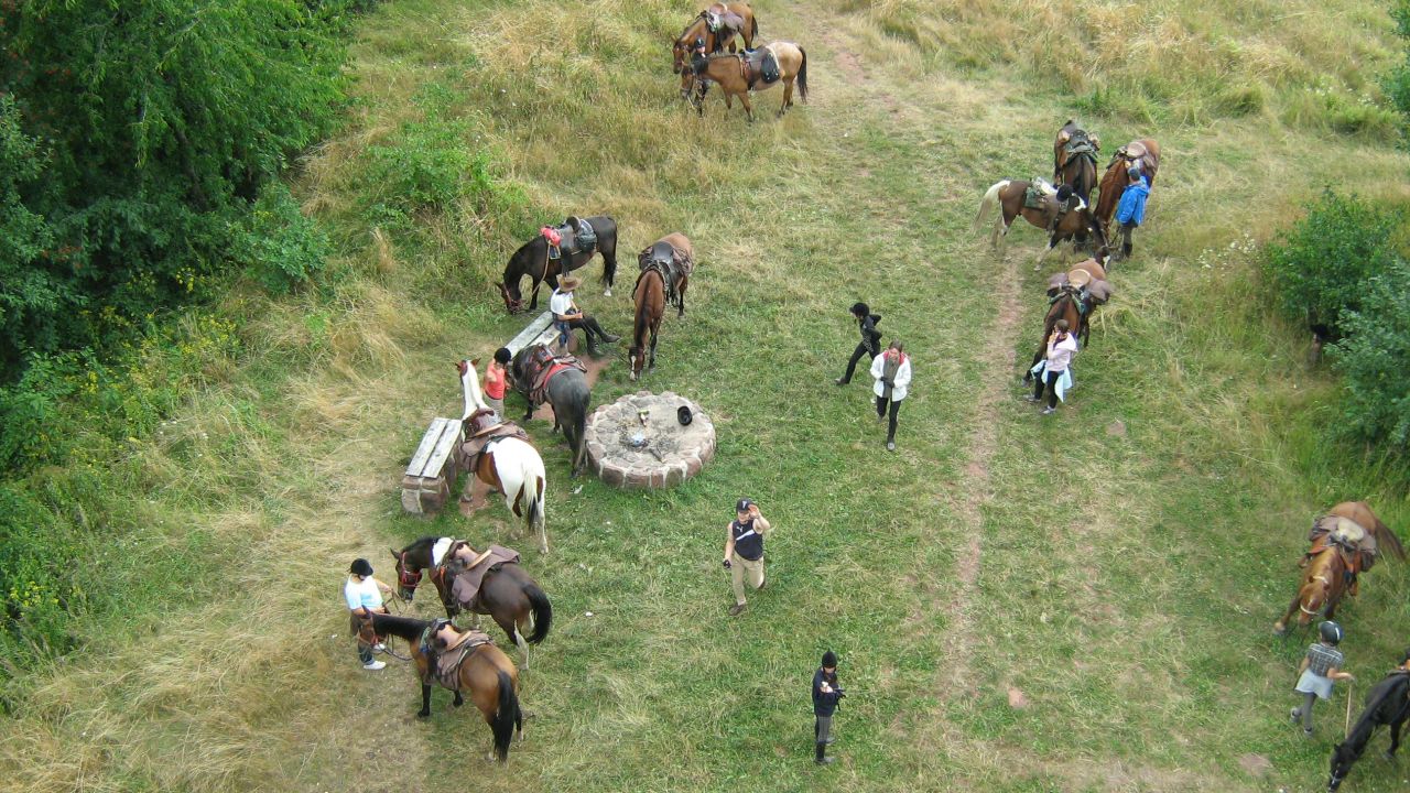 Opolszczyzna Bory Niemodli�skie - m�odzie�owy rajd konny