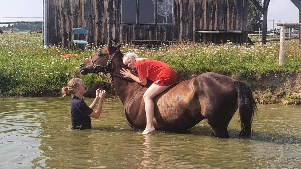Opolszczyzna Bory Niemodli�skie - m�odzie�owy rajd konny