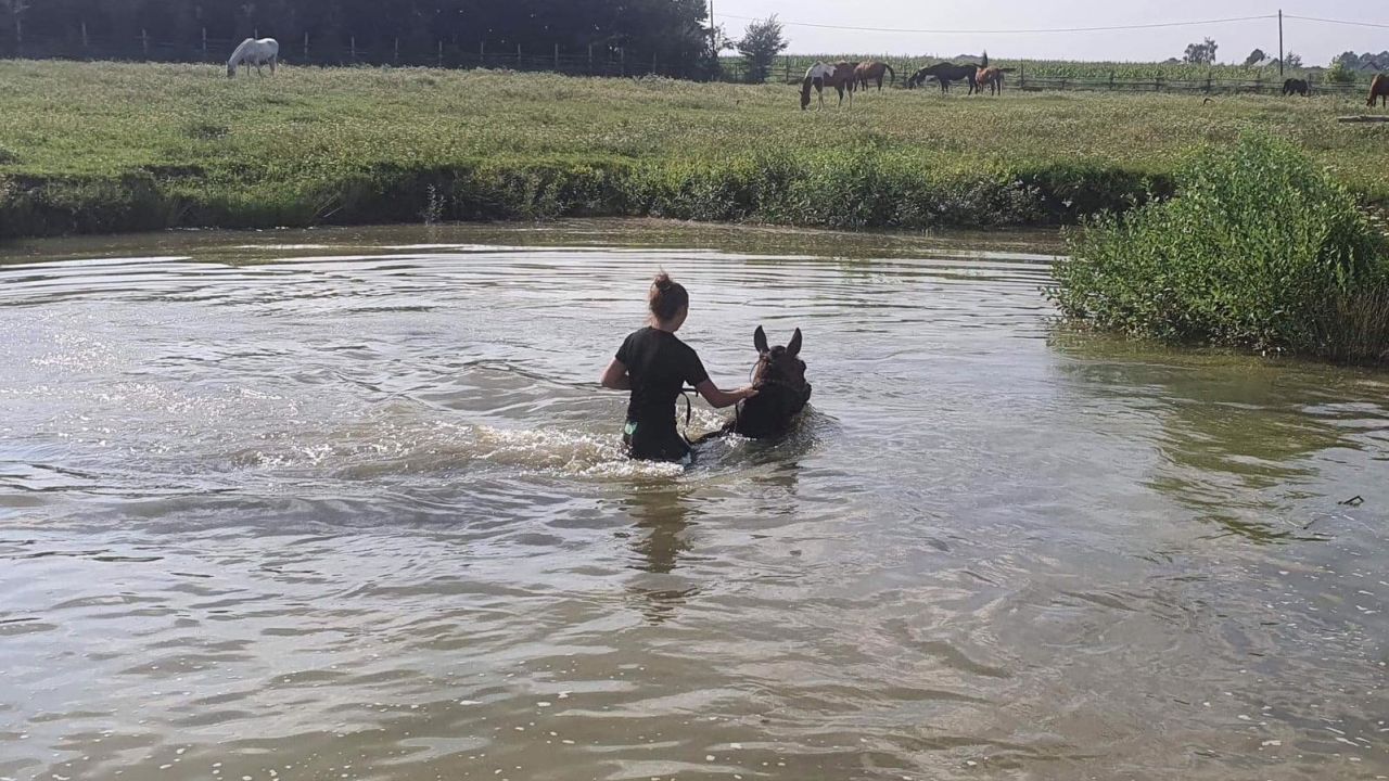 Opolszczyzna Bory Niemodli�skie - m�odzie�owy rajd konny