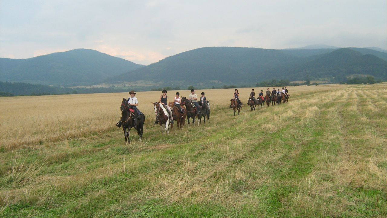 Opolszczyzna Bory Niemodli�skie - studencki rajd konny